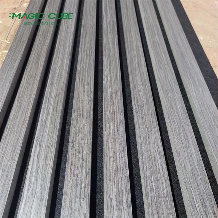 MDF Wood Veneer Polyester Acoustic Panel